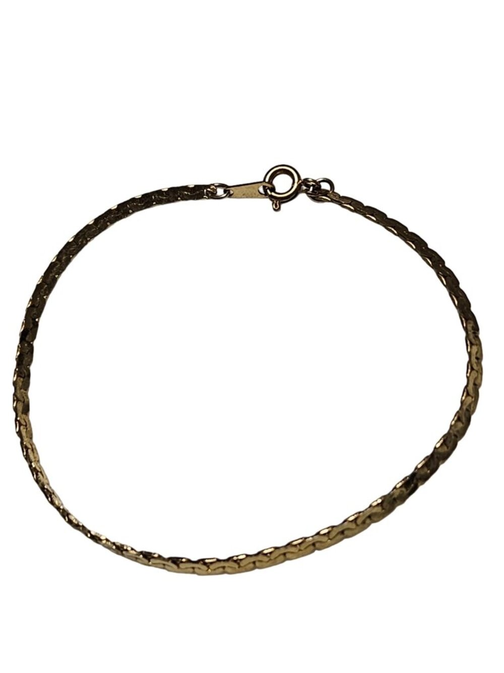 Vintage Snake Chain Bracelet Gold Tone Classic Minimalist Fashion Jewelry Women